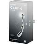 SATISFYER - COSMIC CREST 2 DVOSTRANI DILDO ZA G-TOČKU OD NEHRĐAJUĆEG ČELIKA