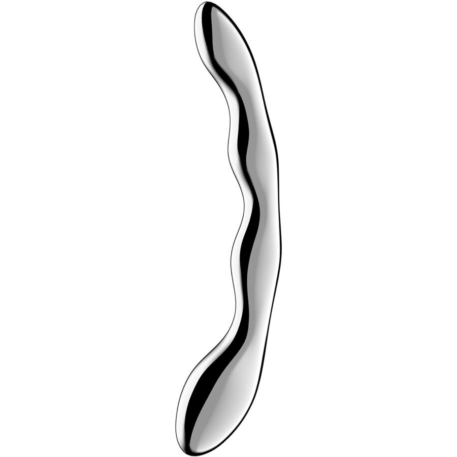 SATISFYER - COSMIC CREST 2 DVOSTRANI DILDO ZA G-TOČKU OD NEHRĐAJUĆEG ČELIKA