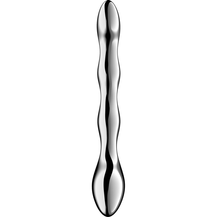 SATISFYER - COSMIC CREST 2 DVOSTRANI DILDO ZA G-TOČKU OD NEHRĐAJUĆEG ČELIKA