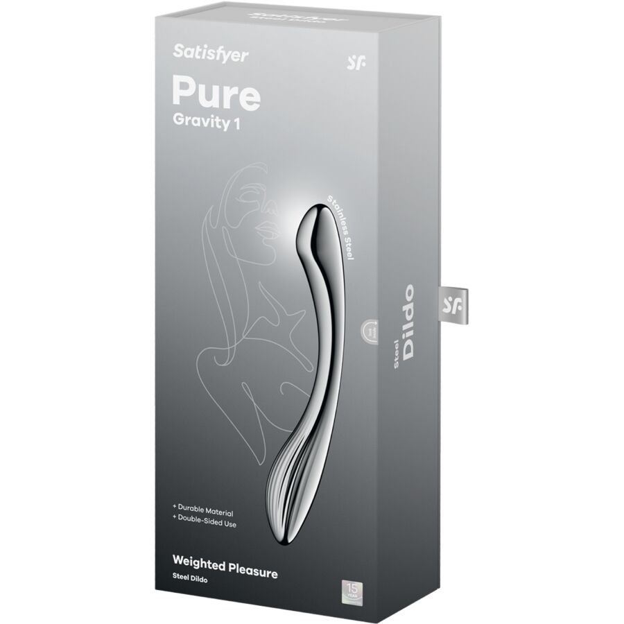 SATISFYER – PURE GRAVITY 1 DVOSTRANI DILDO OD NEHRĐAJUĆEG ČELIKA ZA G-TOČKU