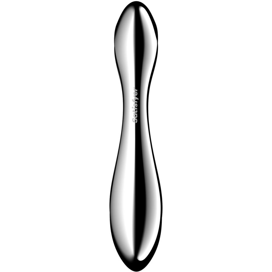 SATISFYER - PURE GRAVITY 2 DVOSTRANI DILDO ZA G-TOČKU OD NEHRĐAJUĆEG ČELIKA