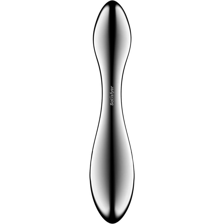 SATISFYER - PURE GRAVITY 3 DILDO ZA G-TOČKU S DVOSTRUKIM ZAVRŠETKOM OD NEHRĐAJUĆEG ČELIKA