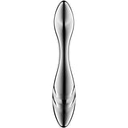 SATISFYER - PURE GRAVITY 3 DILDO ZA G-TOČKU S DVOSTRUKIM ZAVRŠETKOM OD NEHRĐAJUĆEG ČELIKA