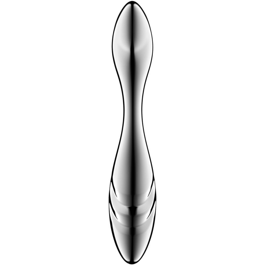 SATISFYER - PURE GRAVITY 3 DILDO ZA G-TOČKU S DVOSTRUKIM ZAVRŠETKOM OD NEHRĐAJUĆEG ČELIKA