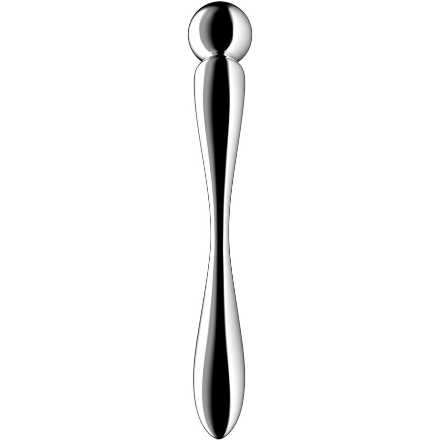 SATISFYER - STAR FORCE 2 DILDO OD NEHRĐAJUĆEG ČELIKA S DVA KRAJA ZA G TOČKU