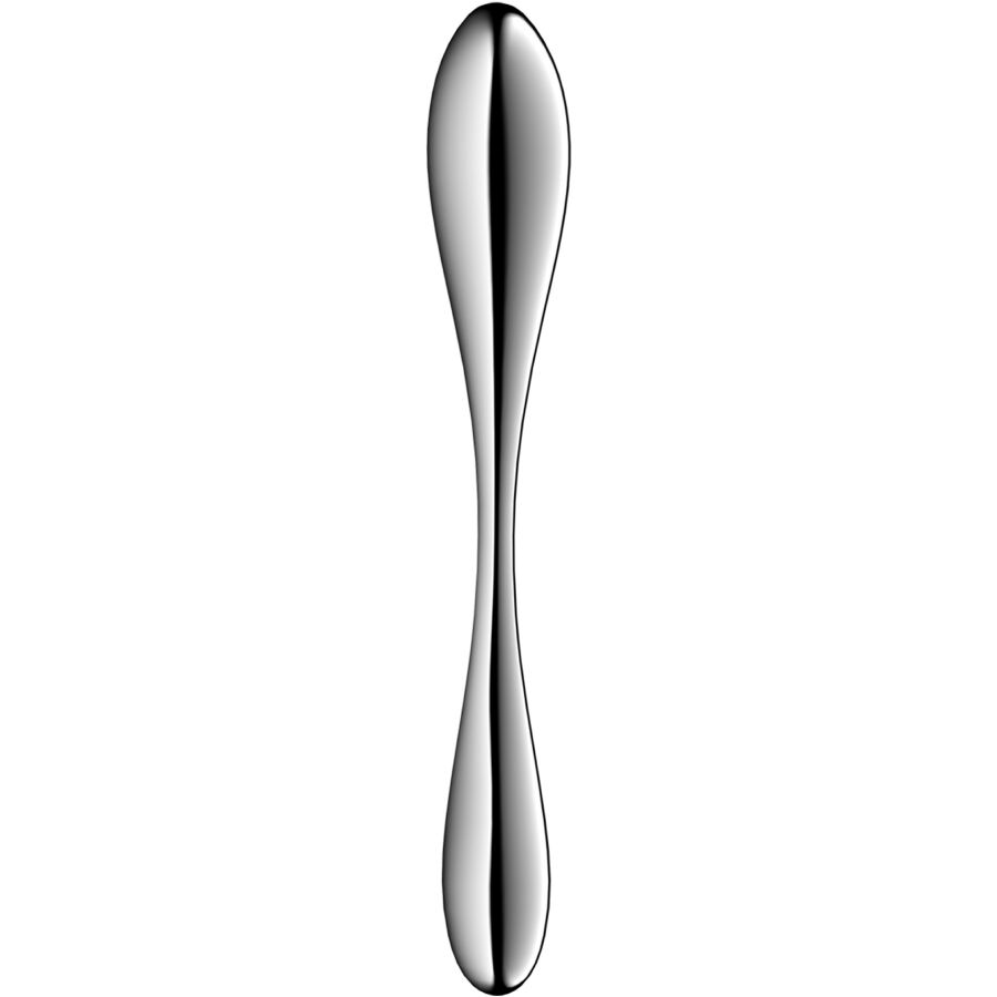 SATISFYER - STAR FORCE 3 DVOSTRANI DILDO ZA G-TOČKU OD NEHRĐAJUĆEG ČELIKA