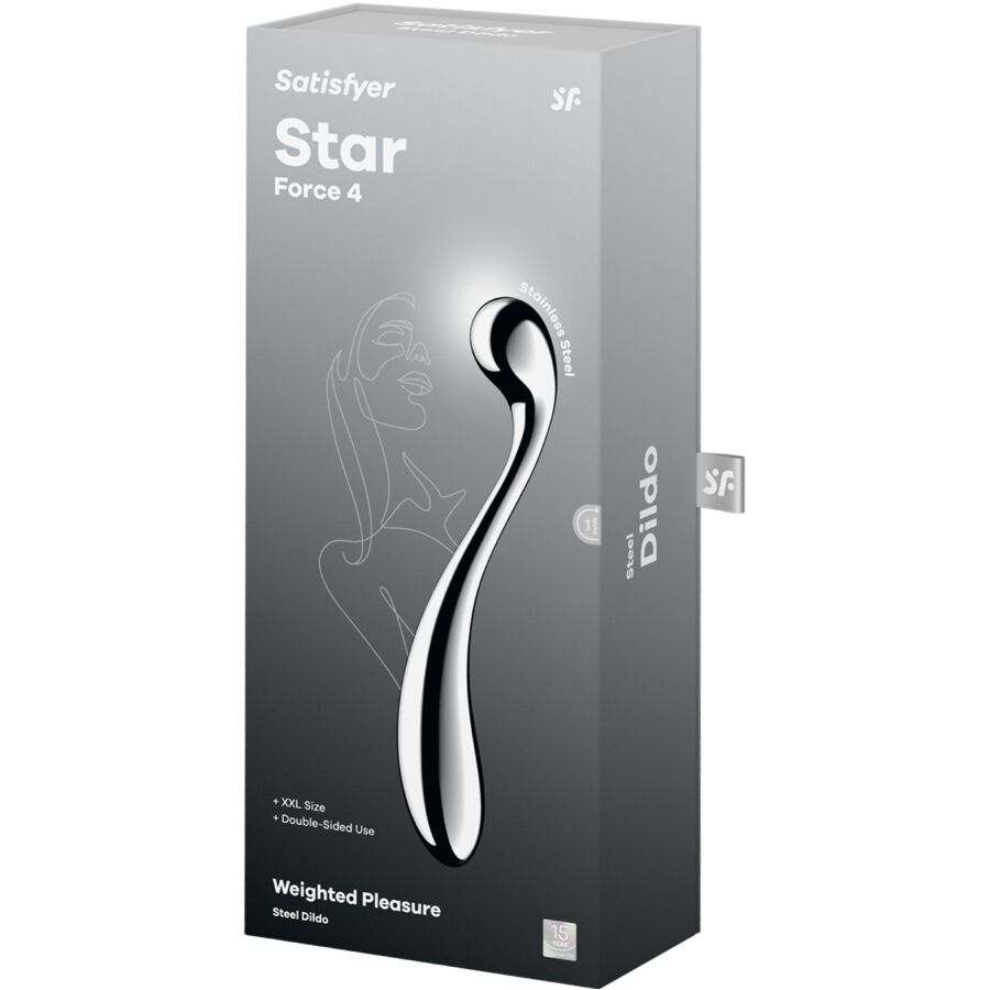 SATISFYER – STAR FORCE 4 OBOSTRANI G-SPOT DILDO OD NEHRĐAJUĆEG ČELIKA