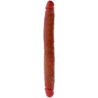 BUDI REALAN - DVOSTRUKI SILIKONSKI DILDO KARAMEL 35 CM