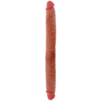 BUDI REALAN - DVOSTRUKI SILIKONSKI DILDO KARAMEL 46 CM