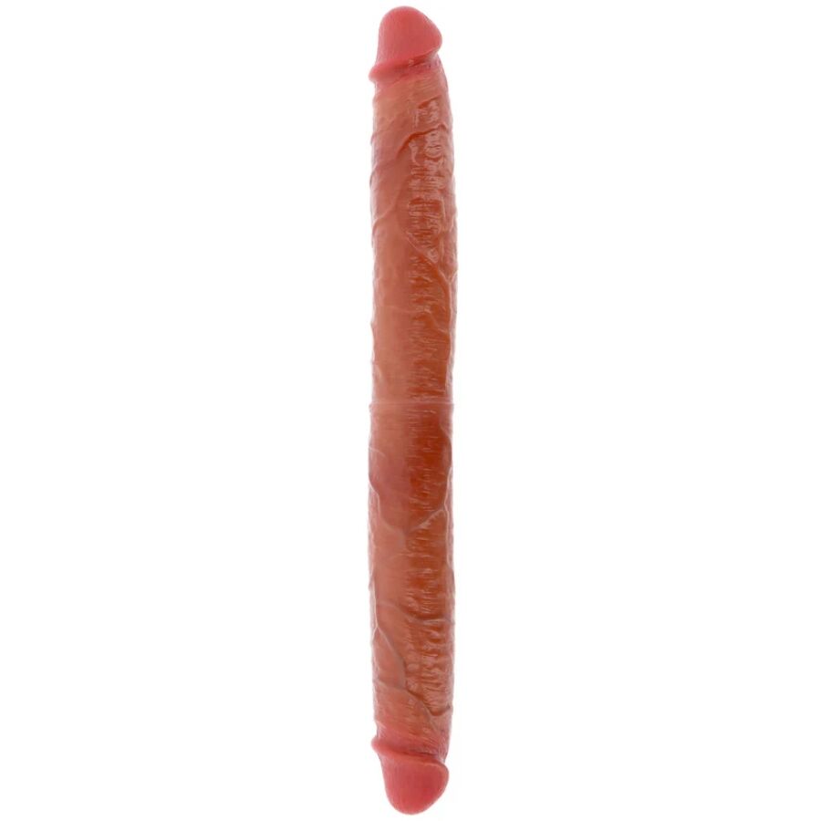 BUDI REALAN - DVOSTRUKI SILIKONSKI DILDO KARAMEL 46 CM