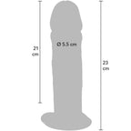 BUDITE REALNI - DELUXE DEBELI TPE DONG DVOSTRUKE GUSTOĆE 23 CM