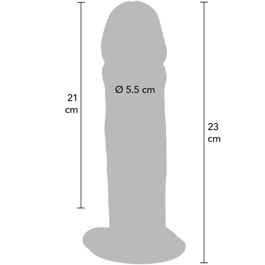 BUDITE REALNI - DELUXE DEBELI TPE DONG DVOSTRUKE GUSTOĆE 23 CM