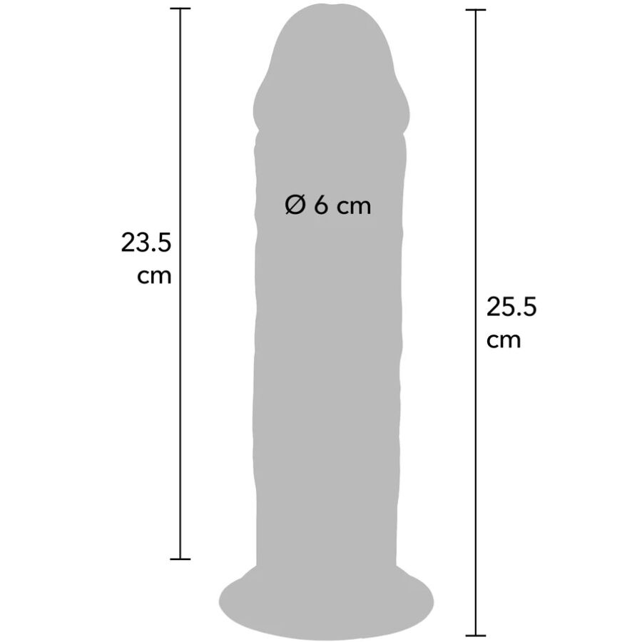 BUDITE REALNI - DELUXE DEBELI TPE DONG DVOSTRUKE GUSTOĆE 25,5 CM