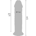 BUDITE REALNI - DELUXE DEBELI TPE DONG DVOSTRUKE GUSTOĆE 32 CM