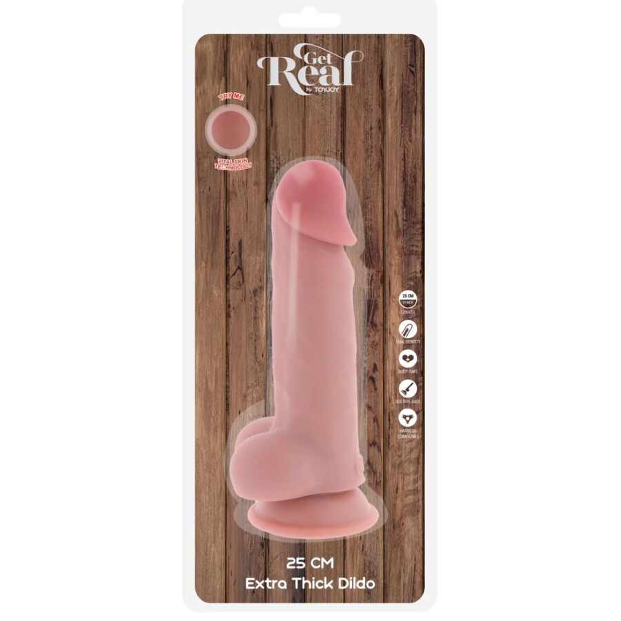GET REAL - DELUXE REALISTIC DILDO 25 CM