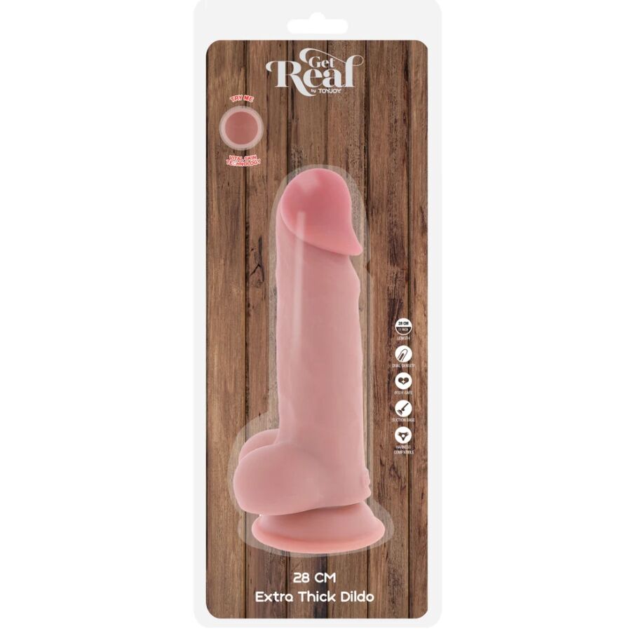 GET REAL - DELUXE REALISTIC DILDO 28 CM
