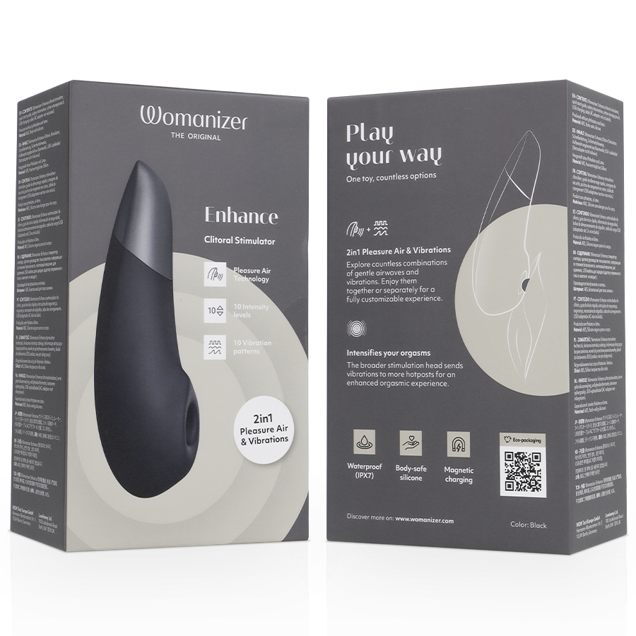 WOMANIZER - ENHANCE STIMULATOR KLITORISA BLACK
