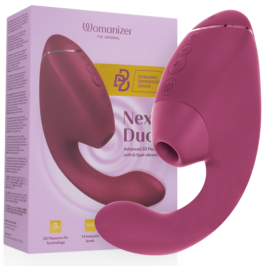 WOMANIZER - DUO NEXT DUAL CLITORAL & G-SPOT VIBRATOR DUSKY PINK