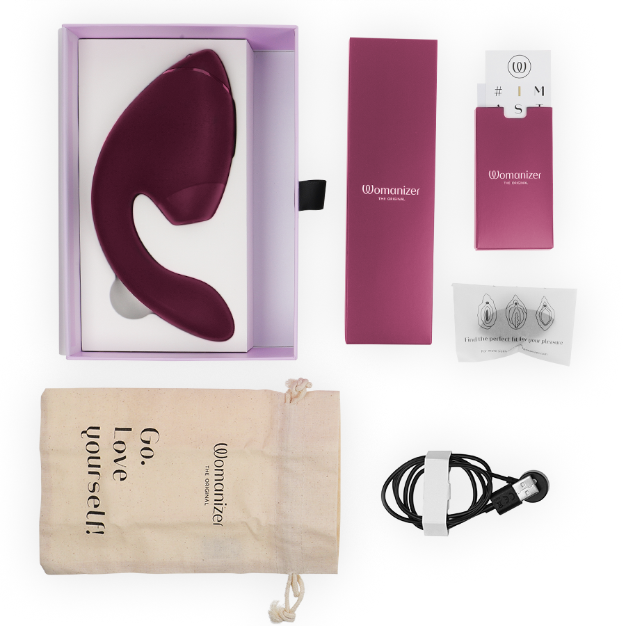 WOMANIZER - DUO NEXT DUAL CLITORAL & G-SPOT VIBRATOR DUSKY PINK
