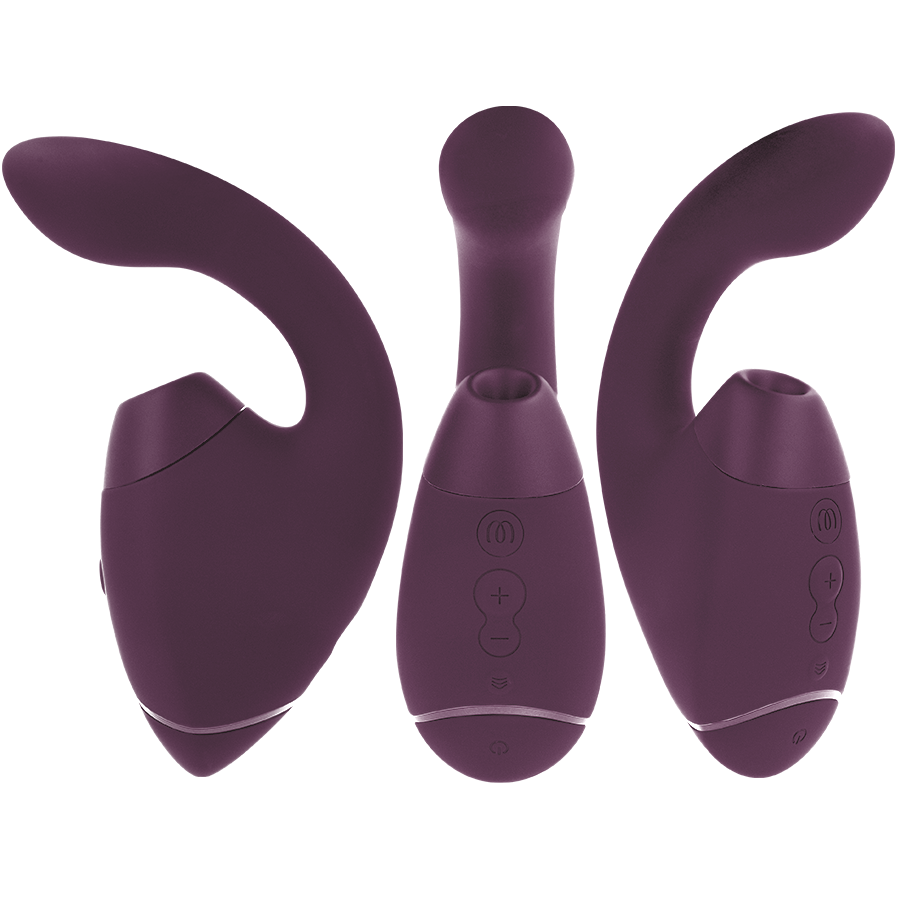 WOMANIZER - DUO NEXT DUAL CLITORAL & G-SPOT VIBRATOR DARK PURPLE