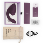 WOMANIZER - DUO NEXT DUAL CLITORAL & G-SPOT VIBRATOR DARK PURPLE