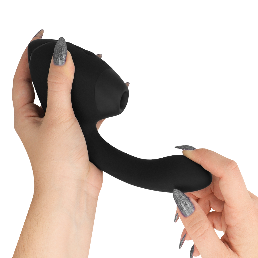 WOMANIZER - DUO NEXT DUAL CLITORAL & G-SPOT VIBRATOR BLACK