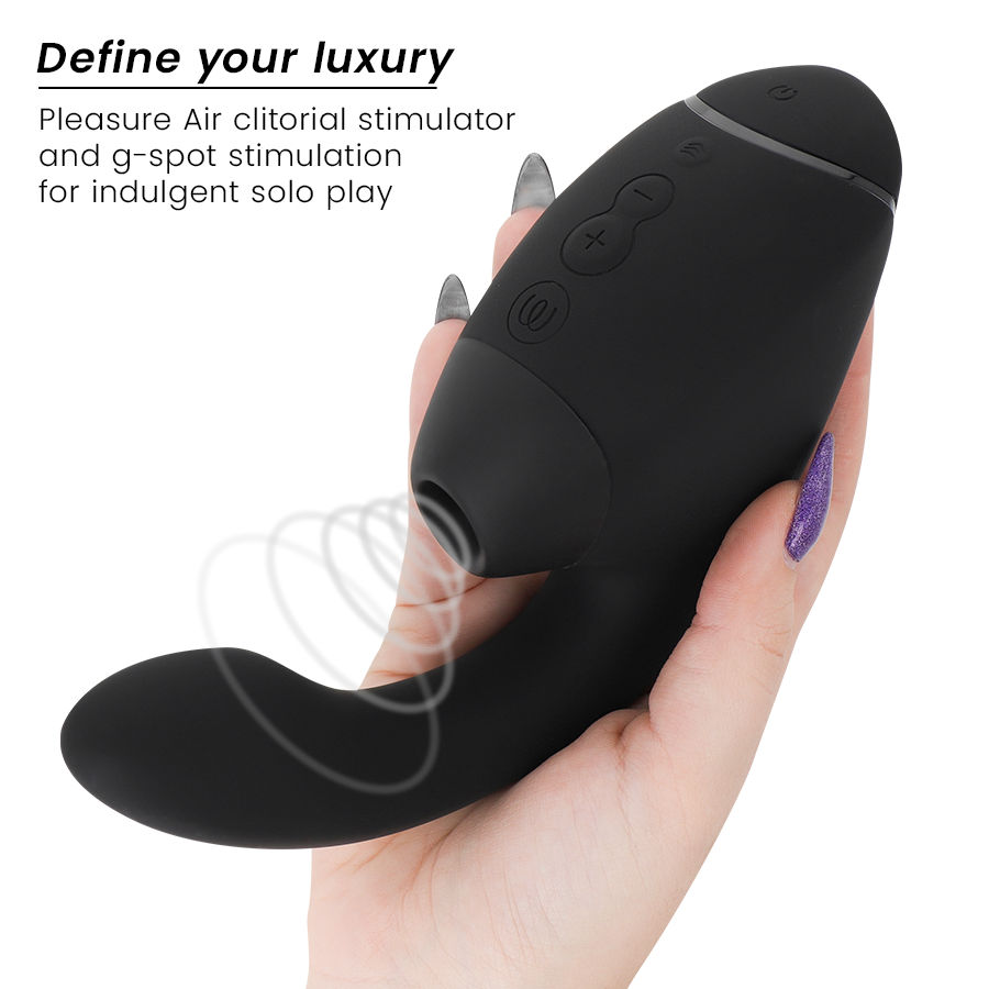 WOMANIZER - DUO NEXT DUAL CLITORAL & G-SPOT VIBRATOR BLACK