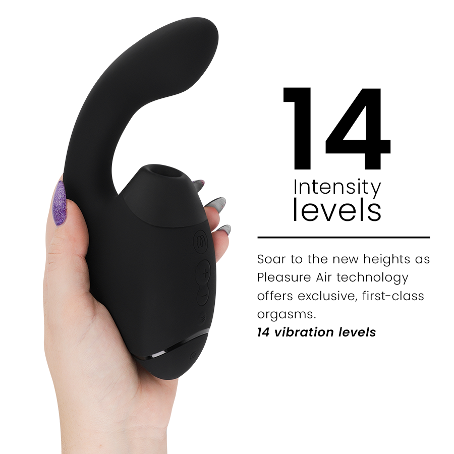WOMANIZER - DUO NEXT DUAL CLITORAL & G-SPOT VIBRATOR BLACK