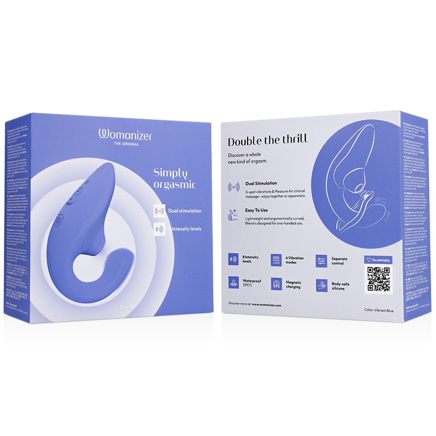 WOMANIZER - BLEND RABBIT VIBRATOR BLUE