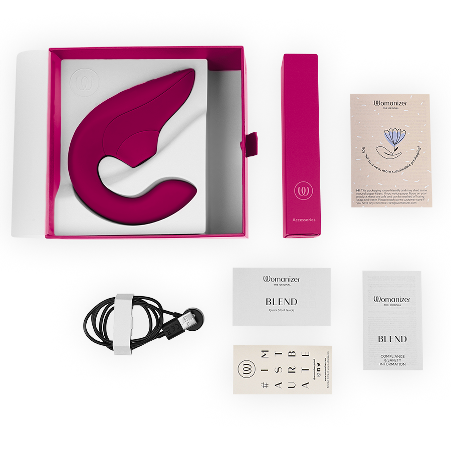 WOMANIZER - BLEND RABBIT VIBRATOR PINK