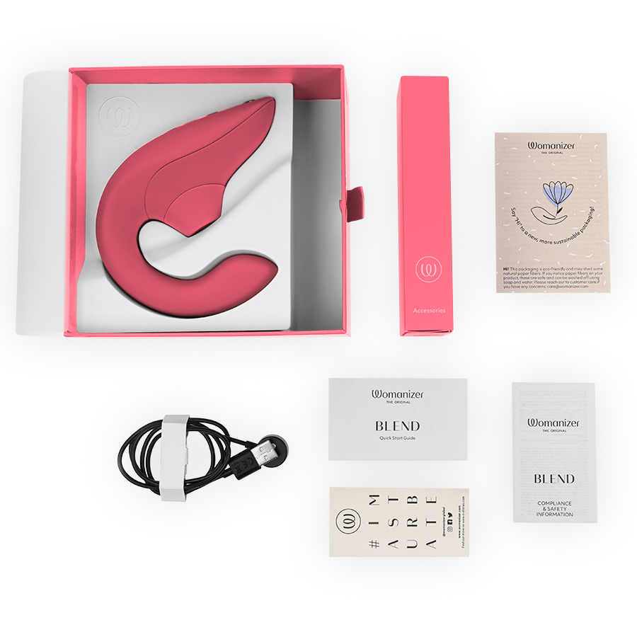 WOMANIZER - BLEND RABBIT VIBRATOR ROSE