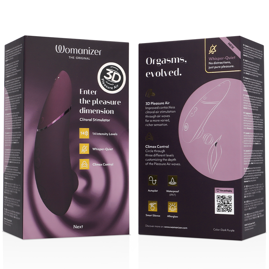 WOMANIZER - NEXT STIMULATOR KLITORISA DARK PURPLE