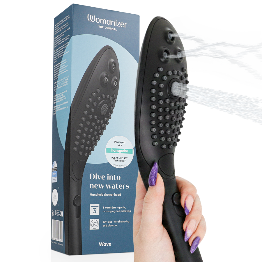 WOMANIZER - WAVE GLAVA TUŠA ZA STIMULACIJU KLITORISA CRNA