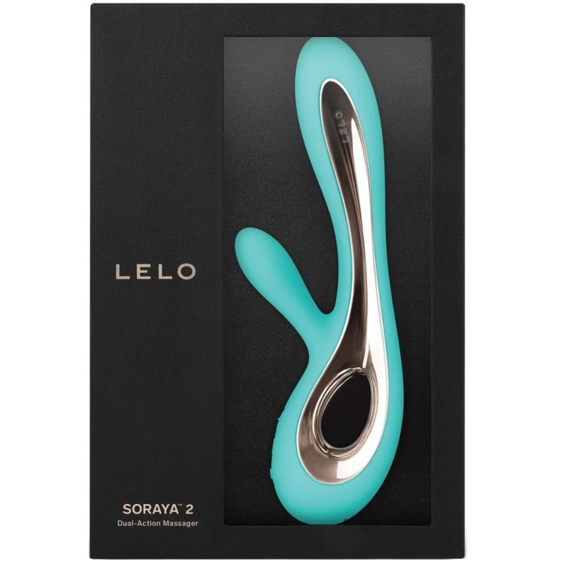 LELO -SORAYA 2 - RABBIT & G-SPOT VIBRATOR - AQUA GREEN
