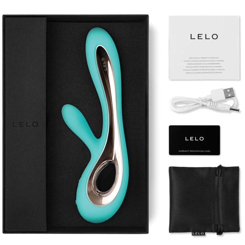 LELO -SORAYA 2 - RABBIT & G-SPOT VIBRATOR - AQUA GREEN