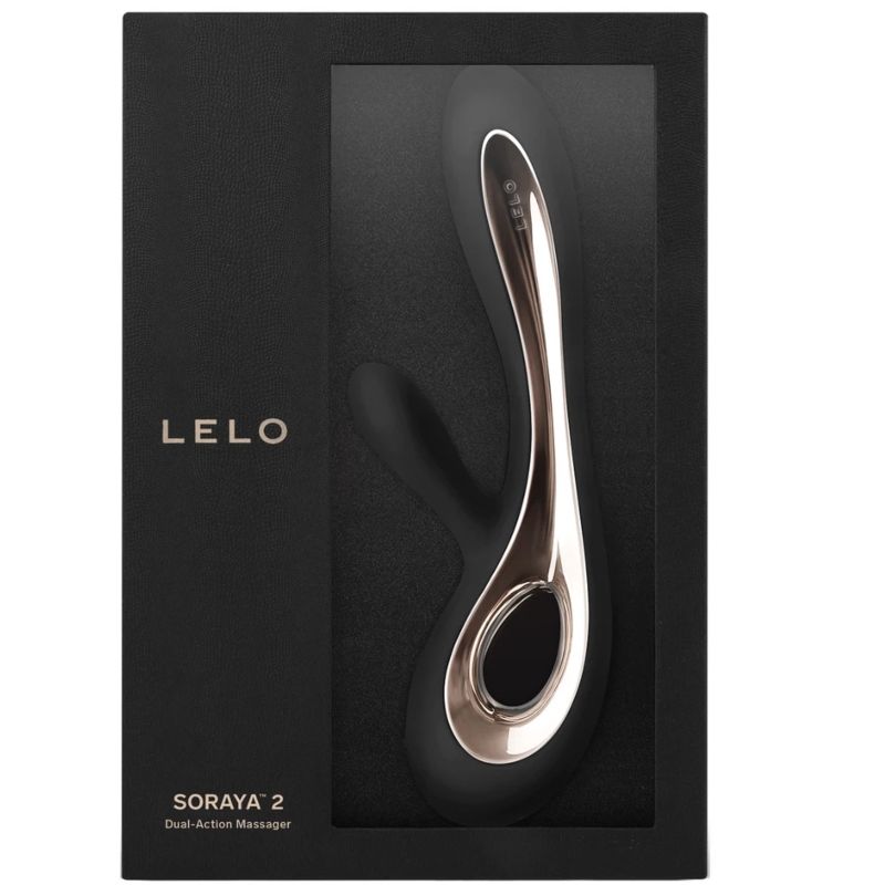 LELO - SORAYA 2 RABBIT & G-SPOT VIBRATOR -  BLACK 