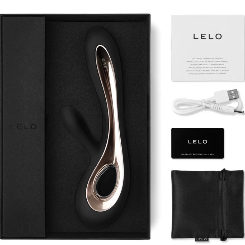 LELO - SORAYA 2 RABBIT & G-SPOT VIBRATOR -  BLACK 
