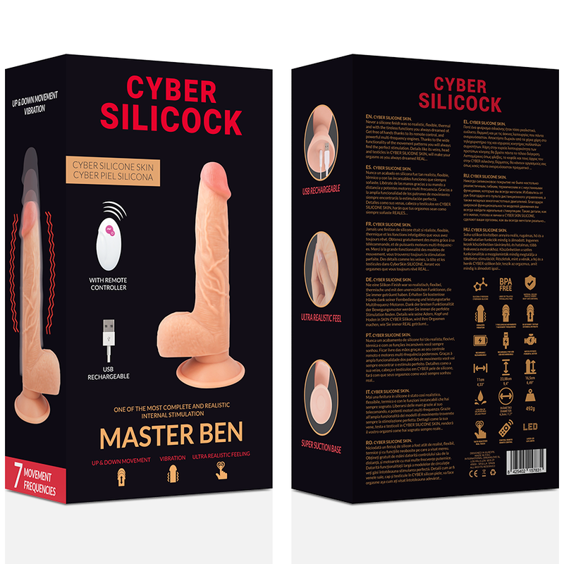 CYBER SILICOCK - REALISTIČNI DILDO MASTER BEN 23,88 CM - APP