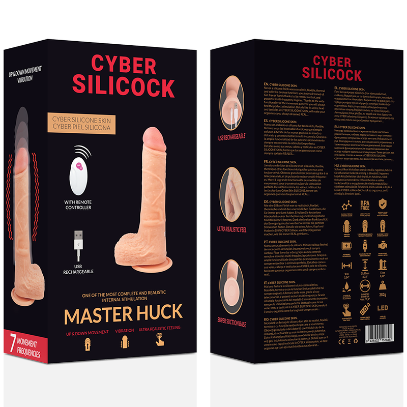 CYBER SILICOCK - REALISTIČAN DILDO MASTER HUCK 20,9 CM - APP