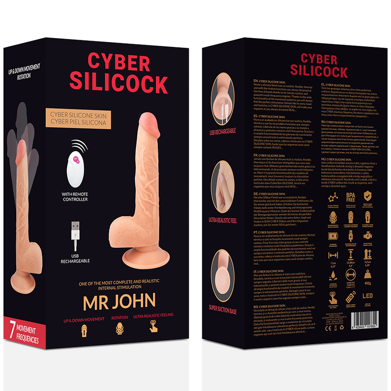 CYBER SILICOCK - REALISTIČKI DILDO MR JOHN 23,88 CM - APP
