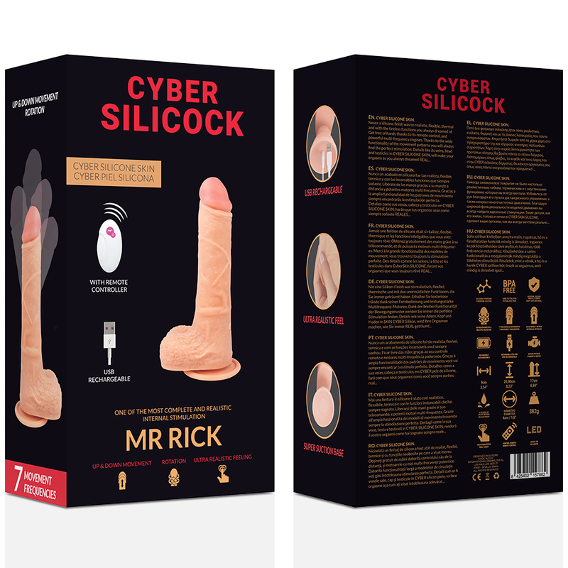 CYBER SILICOCK - REALISTIČAN DILDO MR RICK 20,9 CM - APLIKACIJA